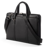 AB EARTH Black Genuine Leather New Model 15 Inches Laptop Bag L7326A/Q