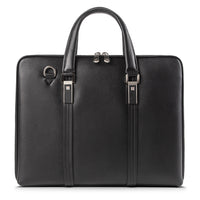 AB EARTH Black Genuine Leather New Model 15 Inches Laptop Bag L7326A/Q