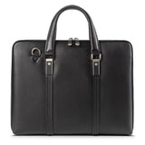 AB EARTH Black Genuine Leather New Model 15 Inches Laptop Bag L7326A/Q