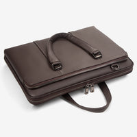 AB EARTH Black Genuine Leather New Model 15 Inches Laptop Bag L7326A/Q