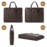 AB EARTH Black Genuine Leather New Model 15 Inches Laptop Bag L7326A/Q