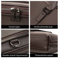 AB EARTH Black Genuine Leather New Model 15 Inches Laptop Bag L7326A/Q