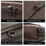 AB EARTH Black Genuine Leather New Model 15 Inches Laptop Bag L7326A/Q