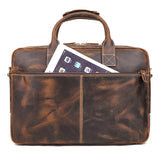 AB EARTH Real Genuine Leather Briefcase Laptop Bag for Men L7382Y-A/C/R
