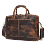AB EARTH Real Genuine Leather Briefcase Laptop Bag for Men L7382Y-A/C/R