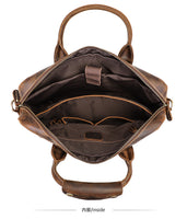 AB EARTH Real Genuine Leather Briefcase Laptop Bag for Men L7382Y-A/C/R