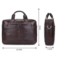 AB EARTH Real Genuine Leather Briefcase Laptop Bag for Men L7382Y-A/C/R