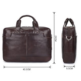 AB EARTH Real Genuine Leather Briefcase Laptop Bag for Men L7382Y-A/C/R