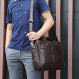 AB EARTH Real Genuine Leather Briefcase Laptop Bag for Men L7382Y-A/C/R