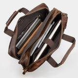 AB EARTH Leather Bag Handmade Briefcase 7389R-Y