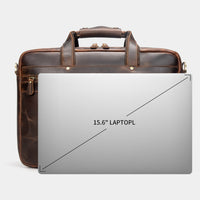 AB EARTH Leather Bag Handmade Briefcase 7389R-Y