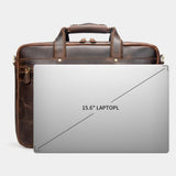 AB EARTH Leather Bag Handmade Briefcase 7389R-Y