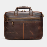 AB EARTH Leather Bag Handmade Briefcase 7389R-Y