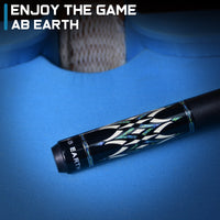 AB EARTH 58" Pool Cue Stick Canadian Maple 13mm Tip Billiard Cue with Irish Linen Wrap #A68