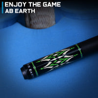 AB EARTH 58" Pool Cue Stick Canadian Maple 13mm Tip Billiard Cue with Irish Linen Wrap #A70