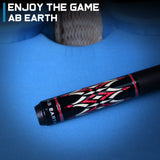 AB EARTH 58" Pool Cue Stick Canadian Maple 13mm Tip Billiard Cue with Irish Linen Wrap #A61