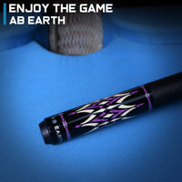 AB EARTH 58" Pool Cue Stick Canadian Maple 13mm Tip Billiard Cue with Irish Linen Wrap #A65