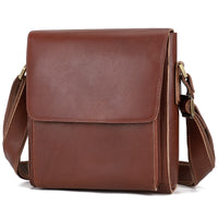 AB EARTH Black Cow Leather Sling Bag Messenger Bag Mens Cross Body Bag L7055A/B/Q/R/X