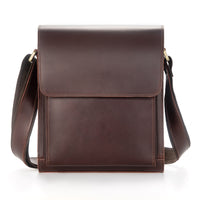 AB EARTH Black Cow Leather Sling Bag Messenger Bag Mens Cross Body Bag L7055A/B/Q/R/X