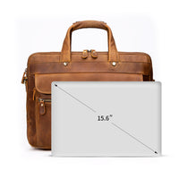 AB EARTH Leather Briefcase Genuine Leather Handbag L7388R-Y