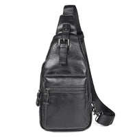 AB EARTH Cow Leather Black Sling Bag Chest Bag Cross Body Bag L4012A/Q