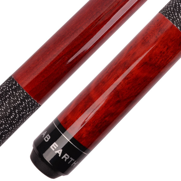 White With Burgundy Genuine Irish Linen Pool Cue Wrap - Single