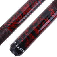 AB Earth Hand-Painted Series 2-Piece Billiard Pool Cue Stick with Irish Linen Wrap #B51