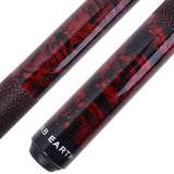 AB Earth Hand-Painted Series 2-Piece Billiard Pool Cue Stick with Irish Linen Wrap #B51
