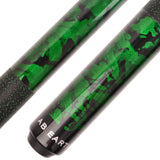 AB Earth Hand-Painted Series 2-Piece Billiard Pool Cue Stick with Irish Linen Wrap #B60