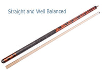 AB Earth Hand-Painted Series 2-Piece Billiard Pool Cue Stick with Irish Linen Wrap #B56