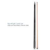 AB Earth Classic Series 2-Piece Black Billiard Pool Cue Stick with Irish Linen Wrap #B64