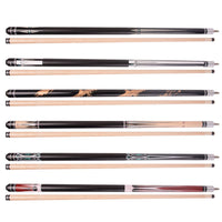 AB EARTH Set of 6 Screw on Tip Pool Cues 58" for House Billiard Bar Pub #C71C72C73C74C75C76