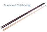 AB Earth Hand-Painted Series 2-Piece Billiard Pool Cue Stick with Irish Linen Wrap #B51