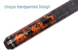 AB Earth Hand-Painted Series 2-Piece Billiard Pool Cue Stick with Irish Linen Wrap #B56