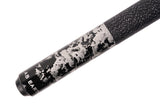 AB Earth Hand-Painted Series 2-Piece White Billiard Pool Cue Stick with Irish Linen Wrap #B52