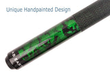 AB Earth Hand-Painted Series 2-Piece Billiard Pool Cue Stick with Irish Linen Wrap #B60