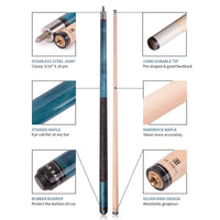 AB Earth Classic Series 2-Piece Billiard Pool Cue Stick with Irish Linen Wrap #B69