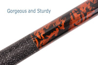 AB Earth Hand-Painted Series 2-Piece Billiard Pool Cue Stick with Irish Linen Wrap #B56