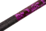 AB Earth Hand-Painted Series 2-Piece Purple Billiard Pool Cue Stick with Irish Linen Wrap #B55