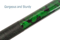 AB Earth Hand-Painted Series 2-Piece Billiard Pool Cue Stick with Irish Linen Wrap #B60