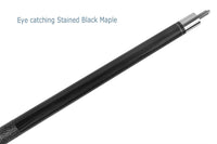 AB Earth Classic Series 2-Piece Black Billiard Pool Cue Stick with Irish Linen Wrap #B64
