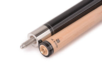 AB Earth Classic Series 2-Piece Black Billiard Pool Cue Stick with Irish Linen Wrap #B64