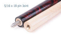 AB Earth Hand-Painted Series 2-Piece Billiard Pool Cue Stick with Irish Linen Wrap #B51