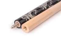 AB Earth Hand-Painted Series 2-Piece White Billiard Pool Cue Stick with Irish Linen Wrap #B52