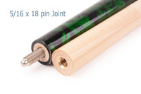 AB Earth Hand-Painted Series 2-Piece Billiard Pool Cue Stick with Irish Linen Wrap #B60