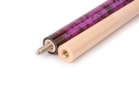AB Earth Hand-Painted Series 2-Piece Purple Billiard Pool Cue Stick with Irish Linen Wrap #B55