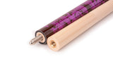 AB Earth Hand-Painted Series 2-Piece Purple Billiard Pool Cue Stick with Irish Linen Wrap #B55