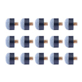 AB EARTH 15pcs Pool Cue 13mm Soft Screw-on Tips #T11