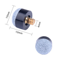 AB EARTH 15pcs Pool Cue 13mm Soft Screw-on Tips #T11