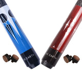 AB EARTH Screw on Tips Pool Cues 57" Billiard House Bar Pub Pool Sticks #C20C21